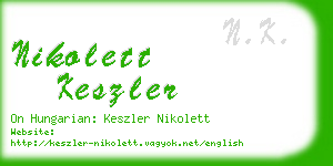 nikolett keszler business card